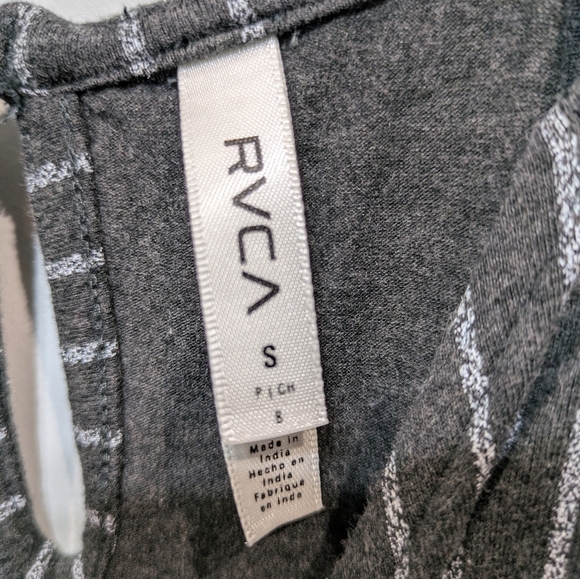 RVCA Pinstripe Jumpsuit Size Small Spaghetti Strap Lightweight Business‎ Casual - Picture 3 of 7